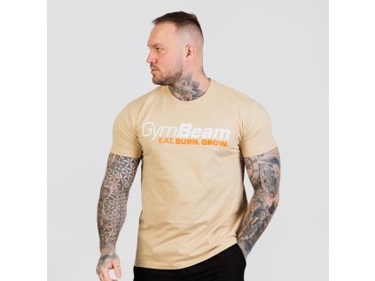 GymBeam tričko Grow Sand koupíte na Nutrition-shop.cz