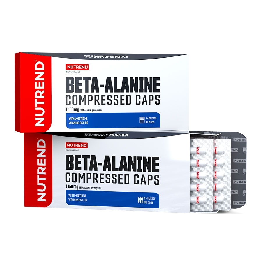 Nutrend Beta-Alanine Compressed Caps 90 kapslí