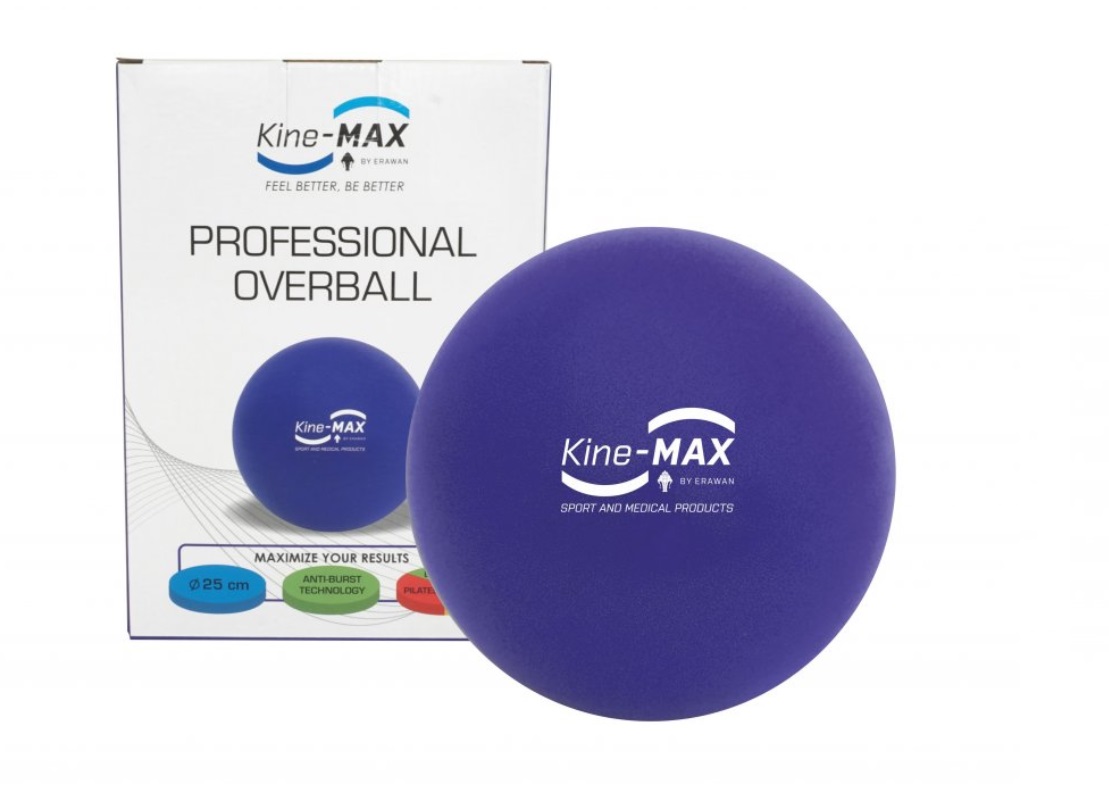 KineMAX Professional Overball 25 cm cvičební míč 1 ks modrý