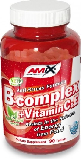 AMIX NUTRITION Amix B-Complex + vitamín C 90 kapslí