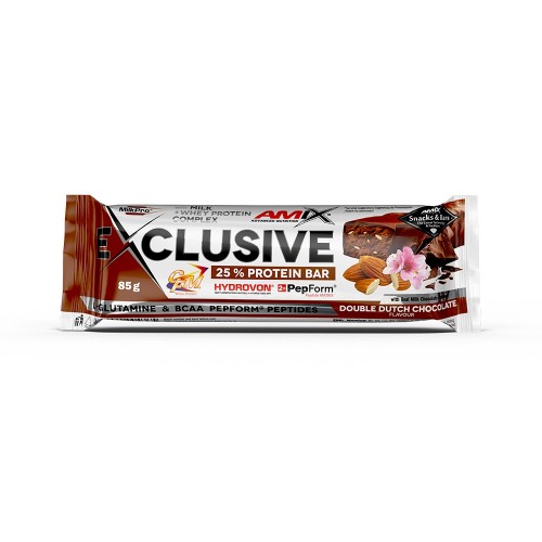 AMIX NUTRITION Amix Exclusive Protein Bar 85g Příchuť: Double dutch chocolate
