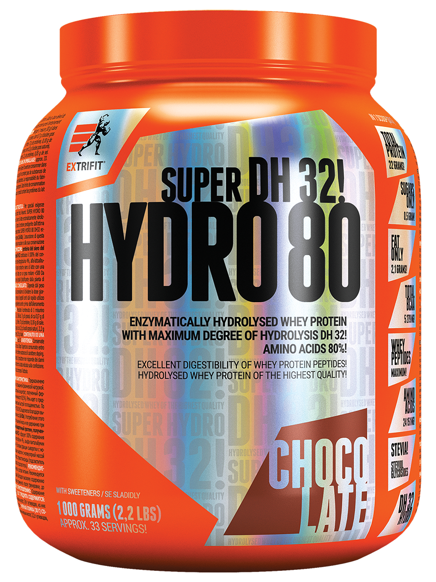 Extrifit Super Hydro 80 DH32 1000g Příchuť: Čokoláda