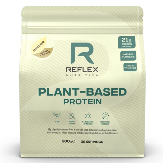REFLEX NUTRITION Plant Based Protein 600g Příchuť: Kakao/karamel