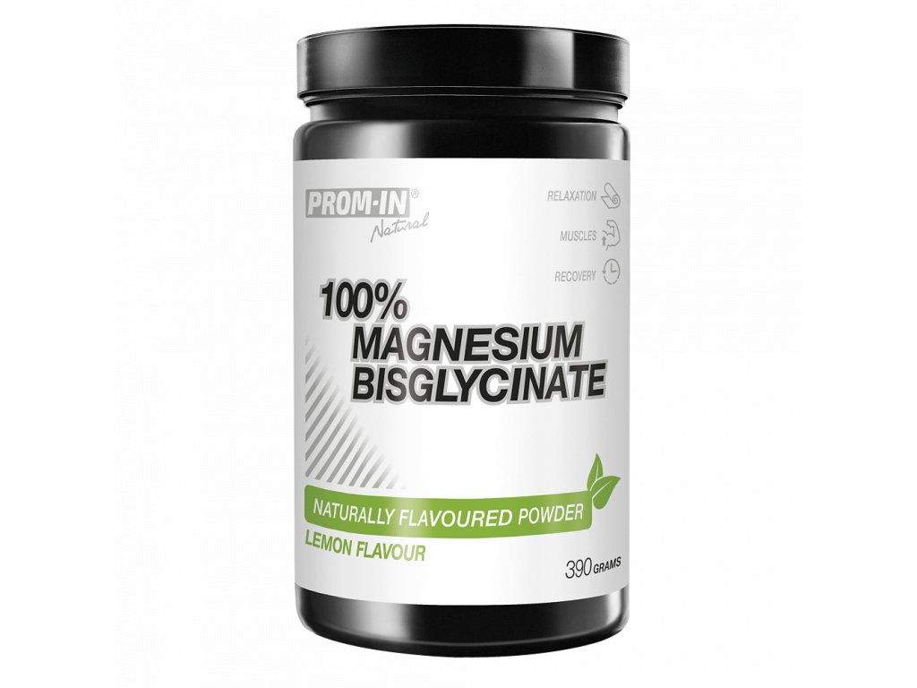 Prom-In 100% Magnesium Bisglycinate 390g Příchuť: Lemon