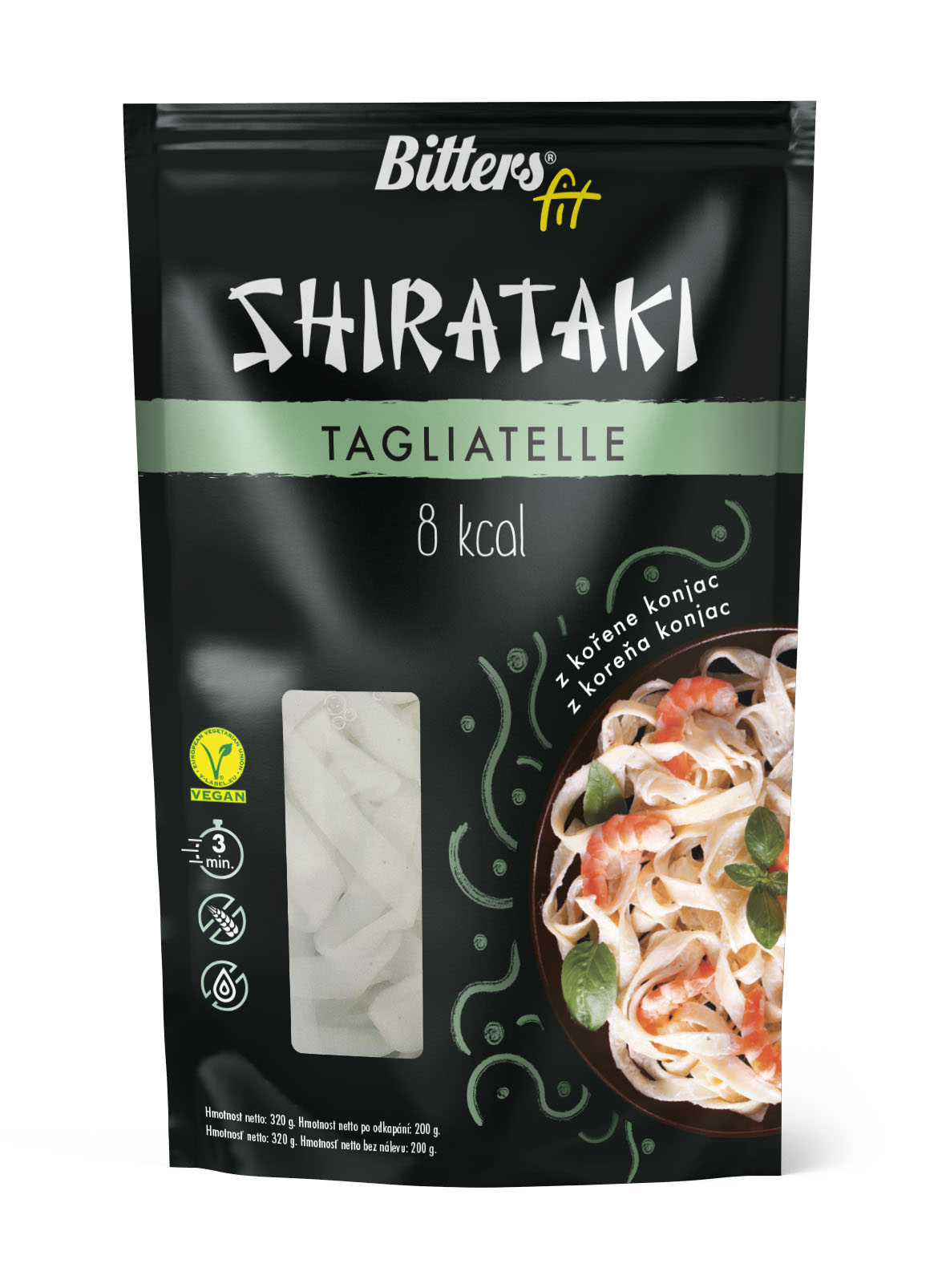 Bitters Shirataki FIT - tagliatelle 390 g Bitters Shirataki FIT - tagliatelle 390 g