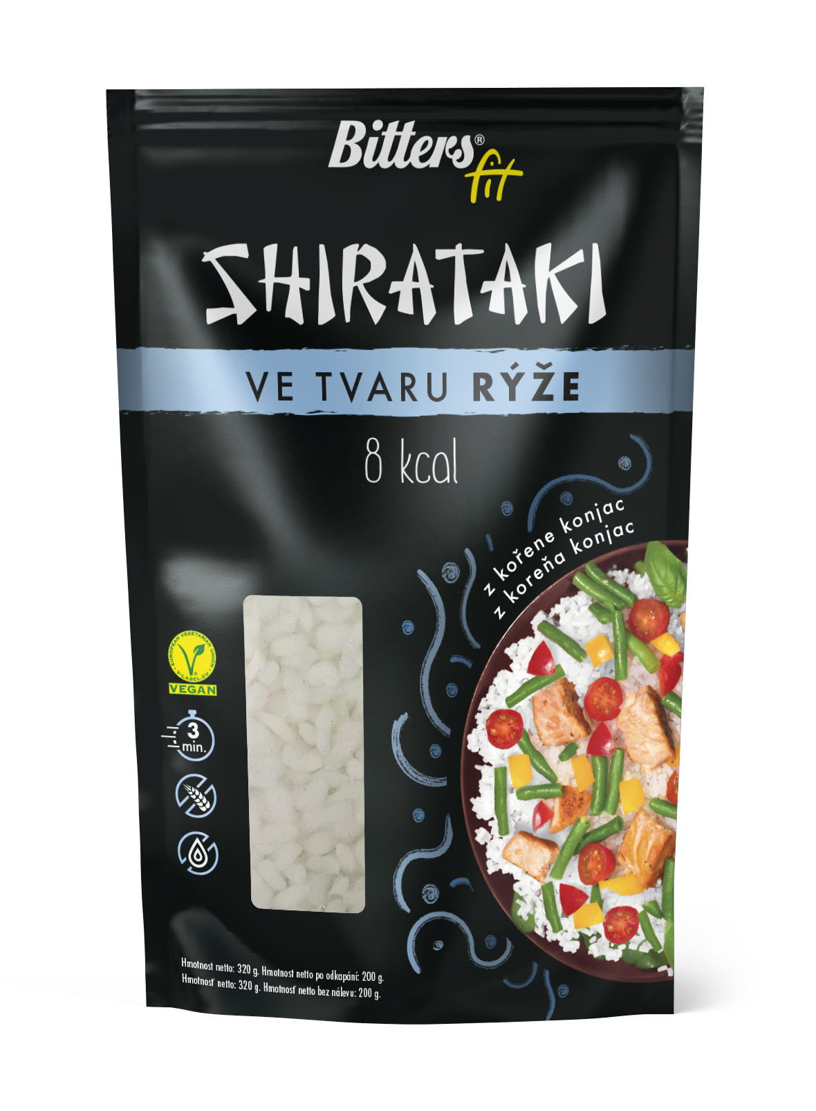 Bitters Shirataki FIT - rýže 390 g