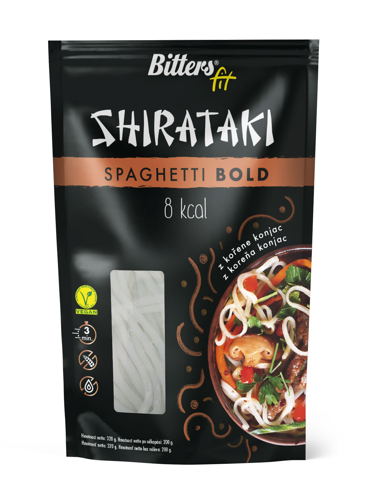 Bitters Shirataki FIT - spaghetti bold 390 g Bitters Shirataki FIT - spaghetti bold 390 g