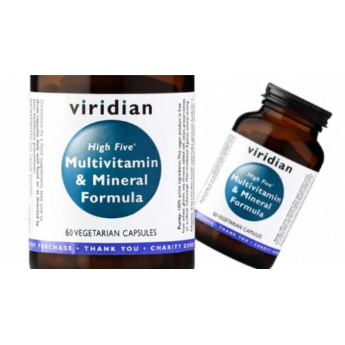 Viridian Nutrition Multivitamin High Five Formula komplexní multivitamín s minerály 60 cps