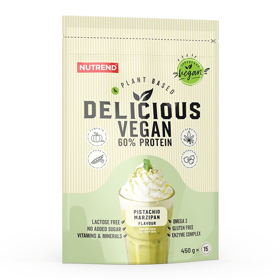 Nutrend Delicious Vegan Protein pistácie + marcipán 450 g