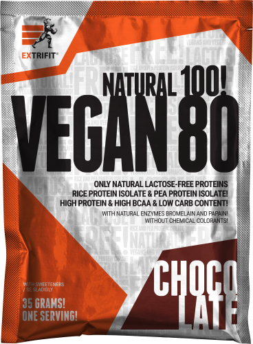 Extrifit Vegan 80 35 g Příchuť: Čokoláda
