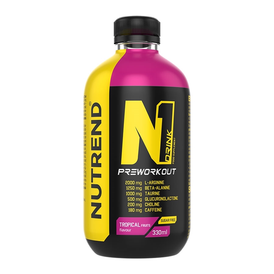 Nutrend N1 Drink Preworkout 330 ml Příchuť: Energy