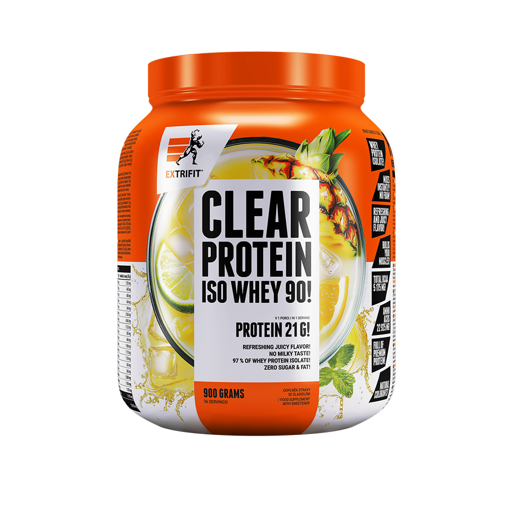 Extrifit Clear Protein Iso Whey 90! 900 g Příchuť: Tropické ovoce