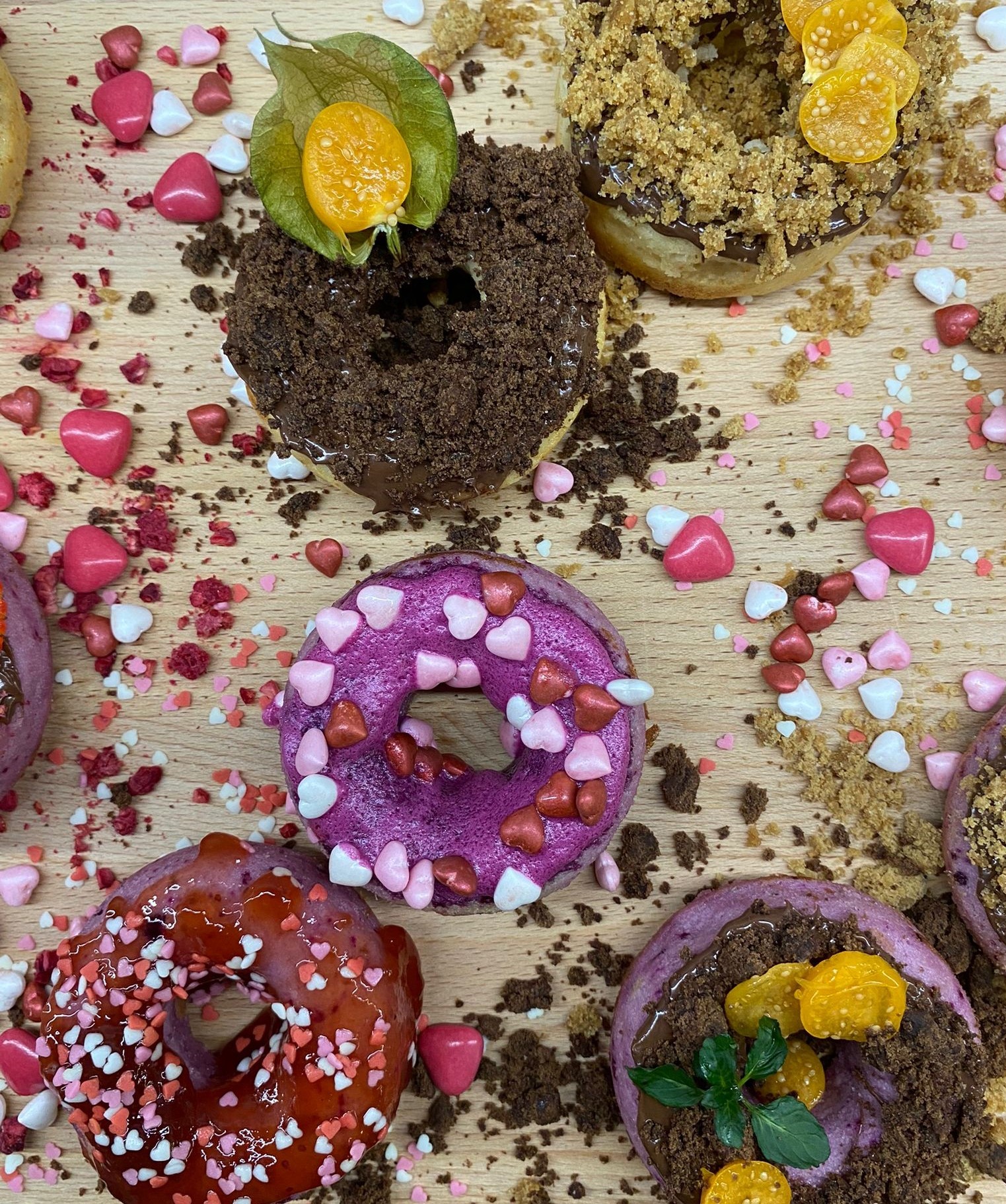 Zdravé valentínske donuty