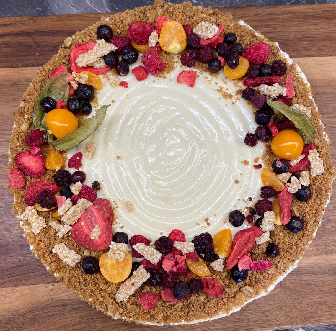 Nepečený pudingový L&L koláčik