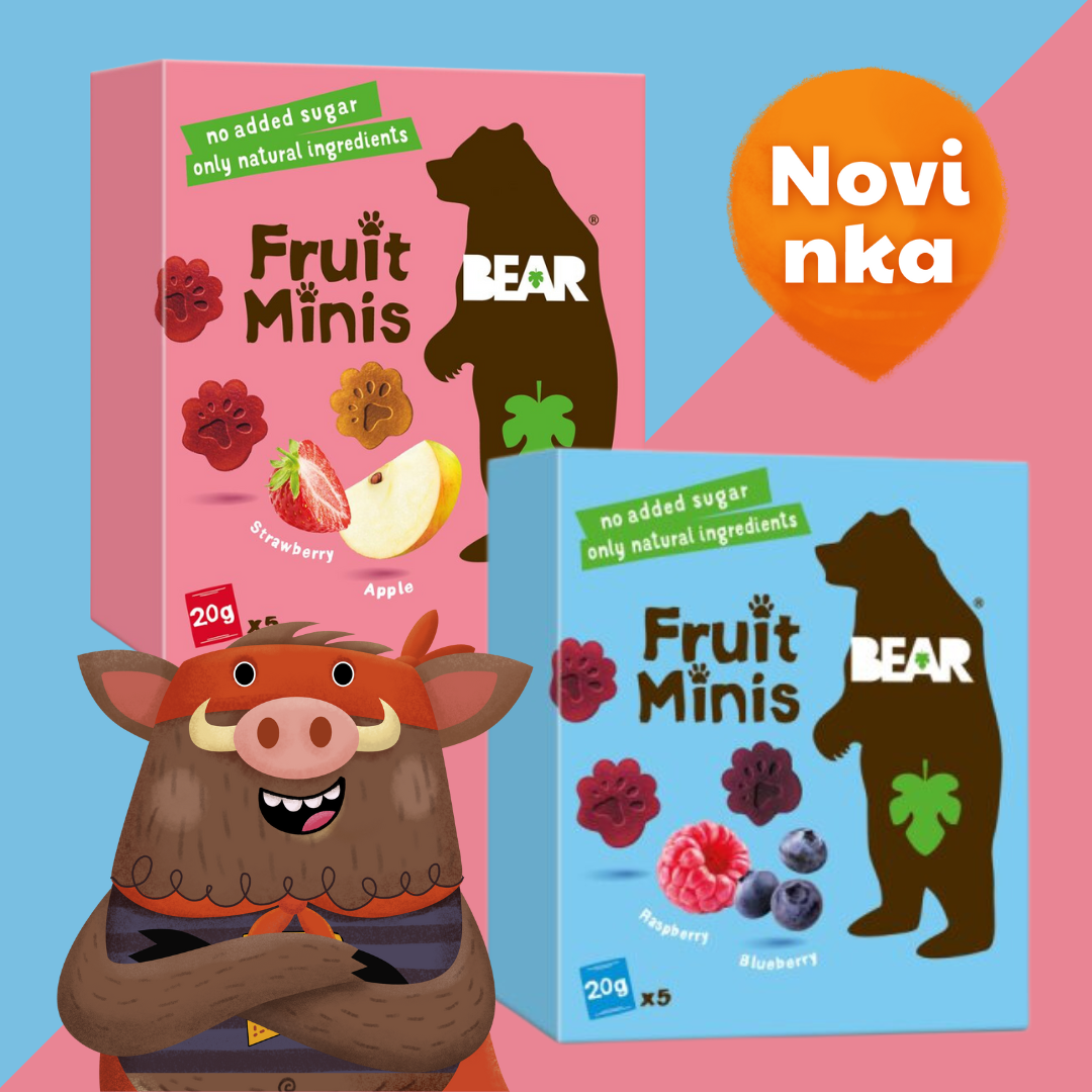 NOVINKA: Zdravá a zábavná svačinka pro celou rodinu - BEAR Fruit Minis