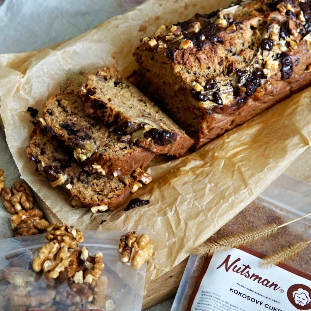 NUTSMAN RECEPT: Banana bread s kokosem