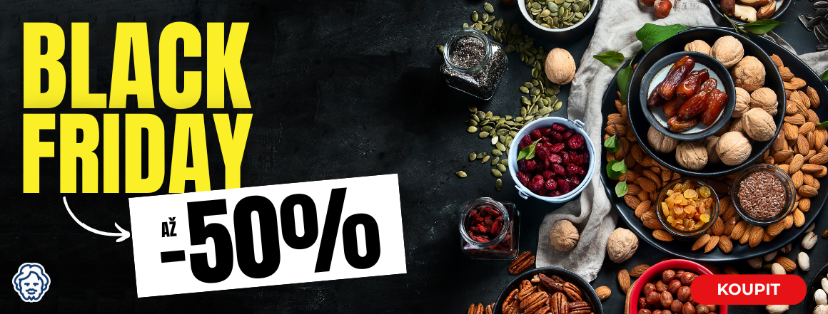 Black Friday – Sleva až 50 % | Nutsman | Ořechy a zdravá výživa