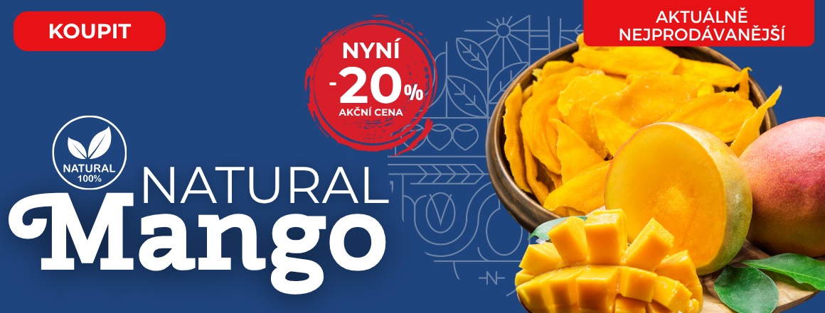 Mango Natural od Nutsman v akci: Zdravá svačina pro milovníky zdravého jídla