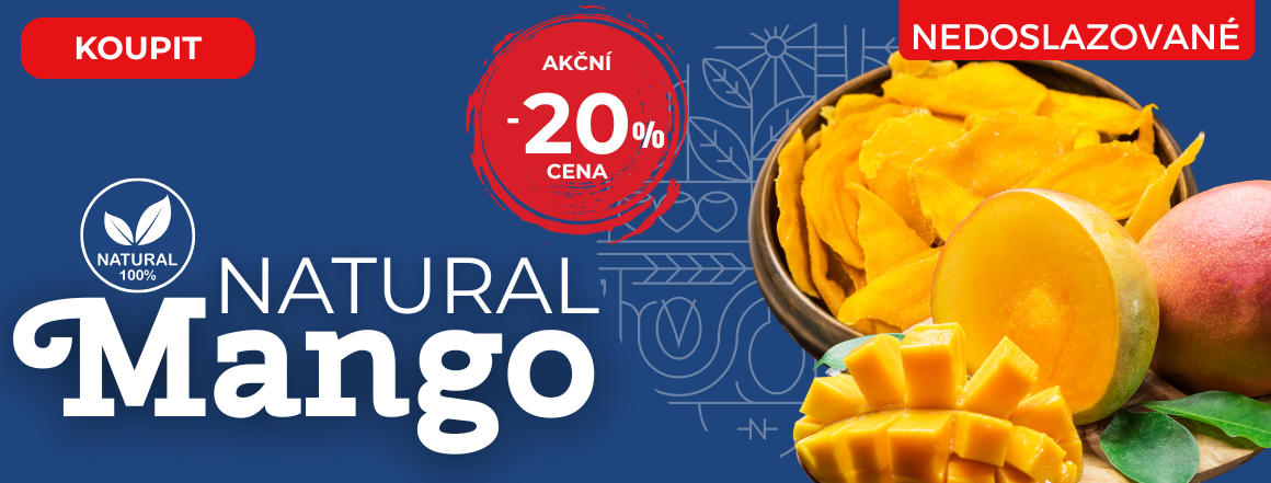 Mango Natural od Nutsman v akci: Zdravá svačina pro milovníky zdravého jídla