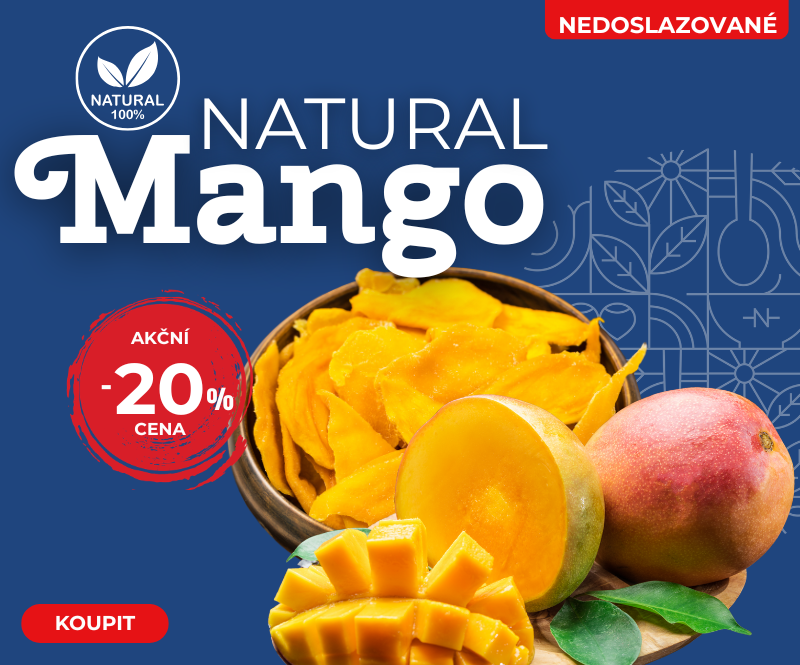 Mango Natural od Nutsman v akci: Zdravá svačina pro milovníky zdravého jídla
