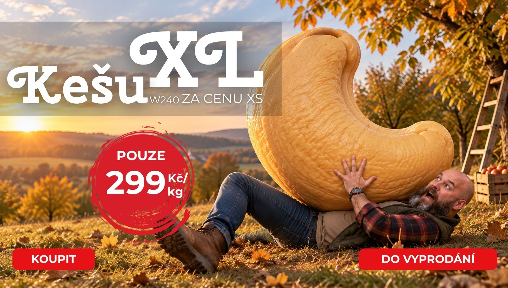Kešu XL Natural v Akci za 299 od Nutsman - Nejlepší nabídka pro milovníky ořechů