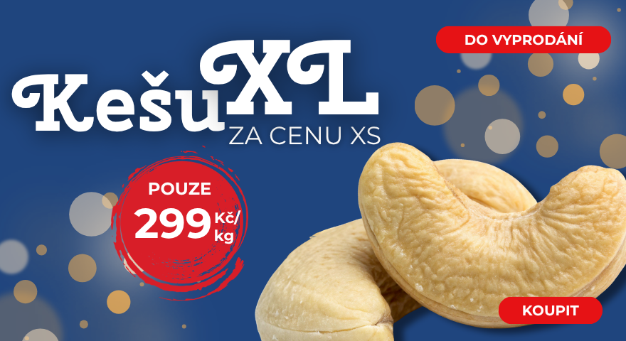 Kešu XL Natural v Akci za 299 od Nutsman - Nejlepší nabídka pro milovníky ořechů