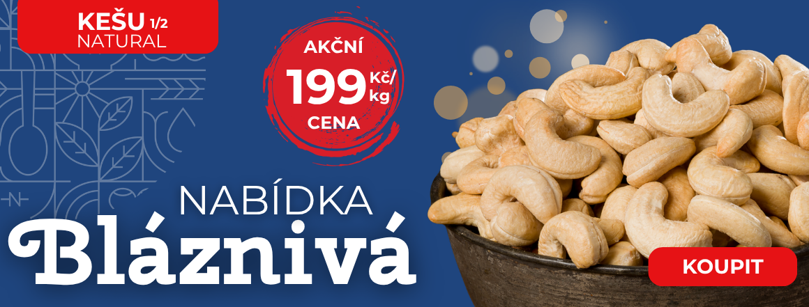 Kešu Natural v Akci za 199 od Nutsman - Nejlepší nabídka pro milovníky ořechů