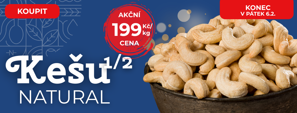 Kešu Natural v Akci za 199 od Nutsman - Nejlepší nabídka pro milovníky ořechů
