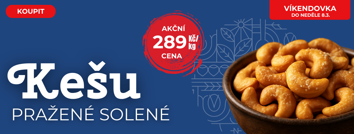 Kešu Pražené Solené v Akci | Exkluzivní Nabídka od Nutsman pro Milovníky Slaných Ořechů