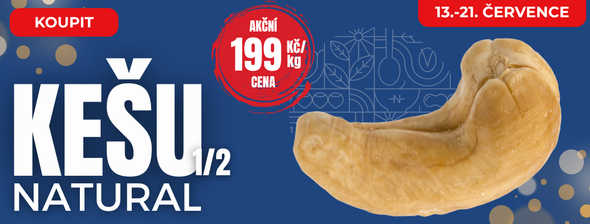 Kešu Natural v Akci za 199 od Nutsman - Nejlepší nabídka pro milovníky ořechů