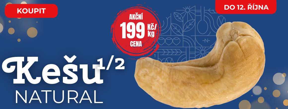 Kešu Natural v Akci za 199 od Nutsman - Nejlepší nabídka pro milovníky ořechů
