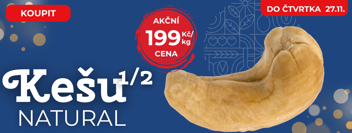 Kešu Natural v Akci za 199 od Nutsman - Nejlepší nabídka pro milovníky ořechů