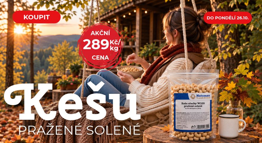 Kešu Pražené Solené v Akci | Exkluzivní Nabídka od Nutsman pro Milovníky Slaných Ořechů