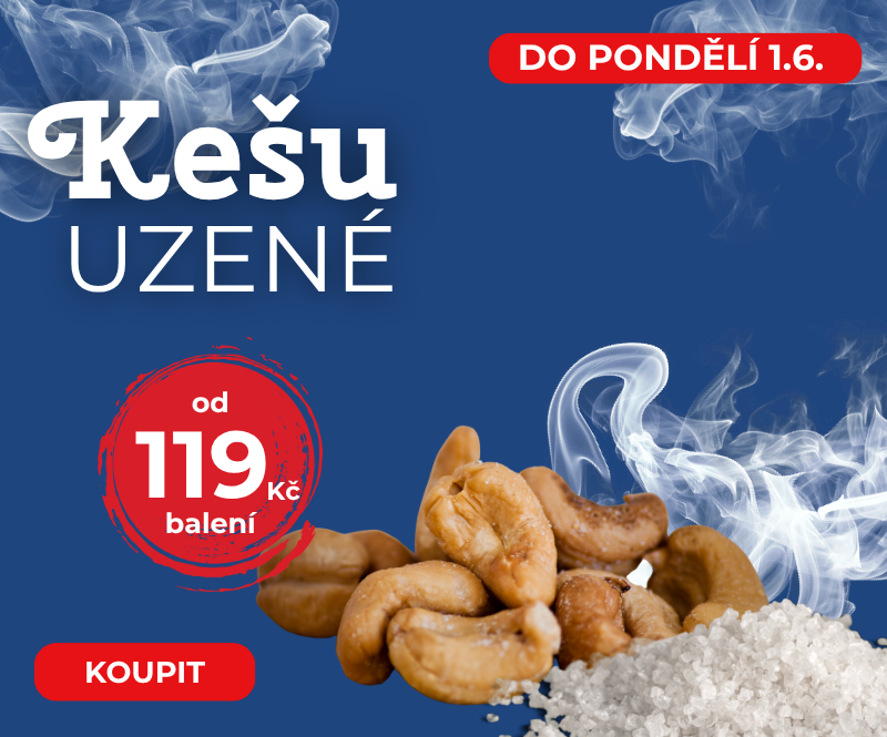 Kešu uzené v Akci | Exkluzivní Nabídka od Nutsman pro Milovníky Slaných Ořechů