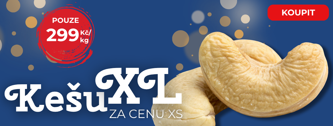 Kešu XL Natural v Akci za 299 od Nutsman - Nejlepší nabídka pro milovníky ořechů