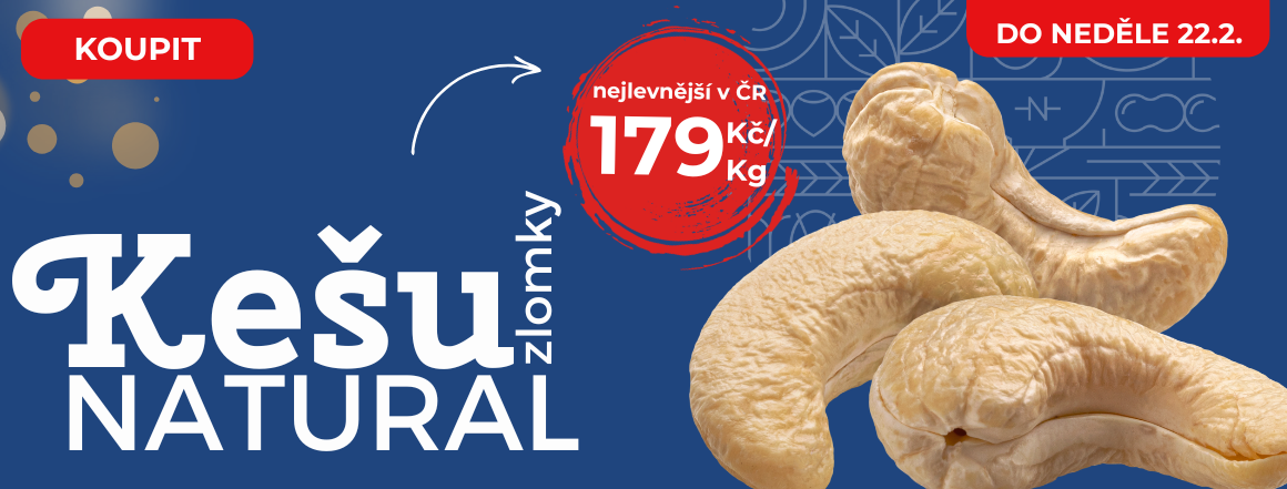 Kešu Natural v Akci za 179 od Nutsman - Nejlepší nabídka pro milovníky ořechů
