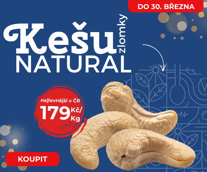 Kešu Natural v Akci za 179 od Nutsman - Nejlepší nabídka pro milovníky ořechů