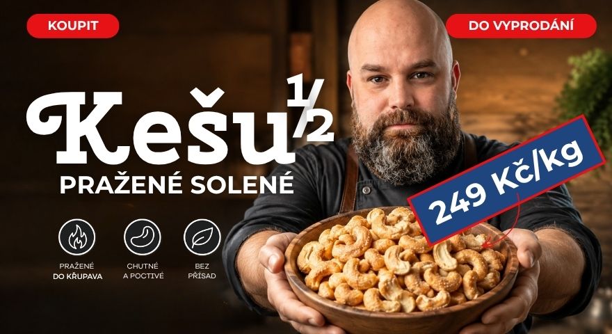 Kešu Pražené Solené v Akci | Exkluzivní Nabídka od Nutsman pro Milovníky Slaných Ořechů