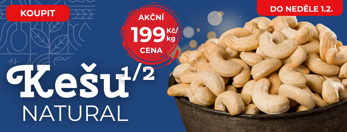 Kešu Natural v Akci za 199 od Nutsman - Nejlepší nabídka pro milovníky ořechů