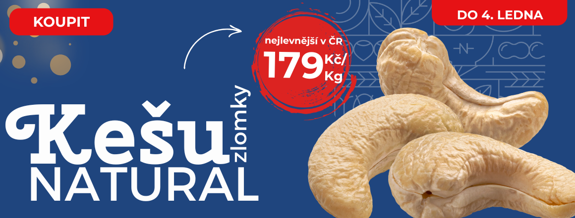 Kešu Natural v Akci za 179 od Nutsman - Nejlepší nabídka pro milovníky ořechů