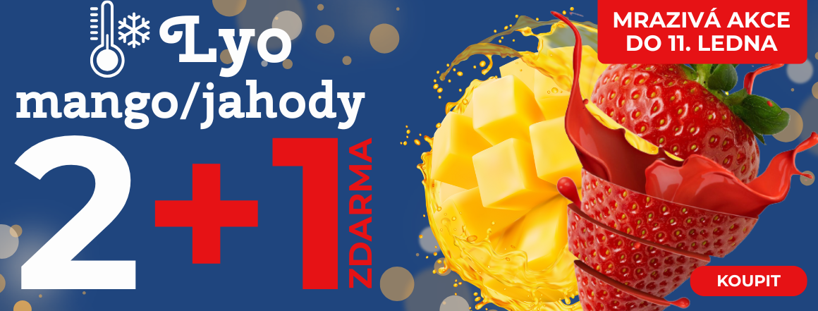 LYO ovoce v akci: Jahody; Mango 2+1 ZDARMA | Ochutnejte teď!