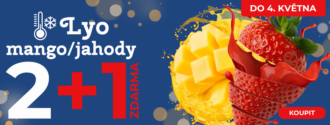 LYO ovoce v akci: Jahody; Mango 2+1 ZDARMA | Ochutnejte teď!