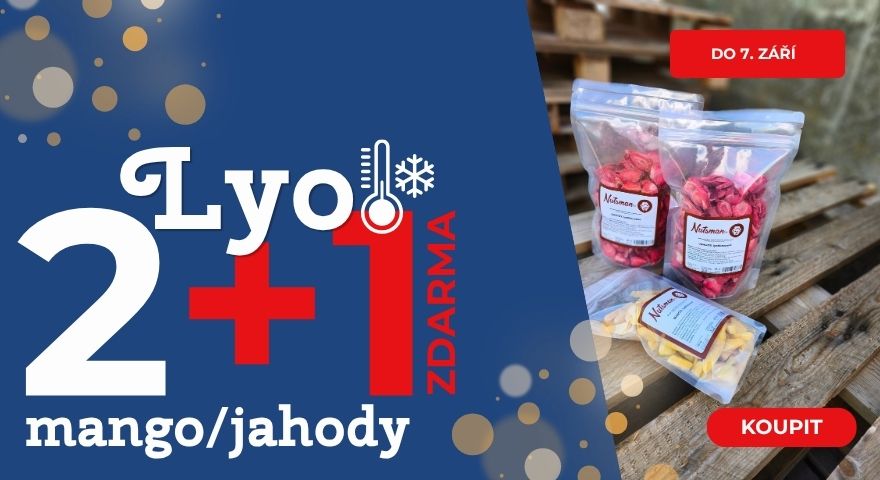 LYO ovoce v akci: Jahody; Mango 2+1 ZDARMA | Ochutnejte teď!