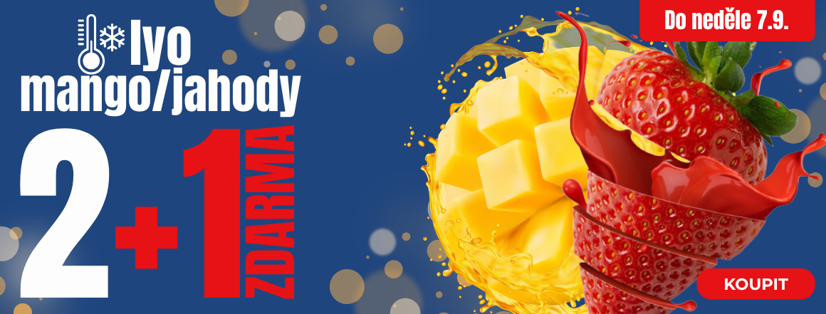 LYO ovoce v akci: Jahody; Mango 2+1 ZDARMA | Ochutnejte teď!