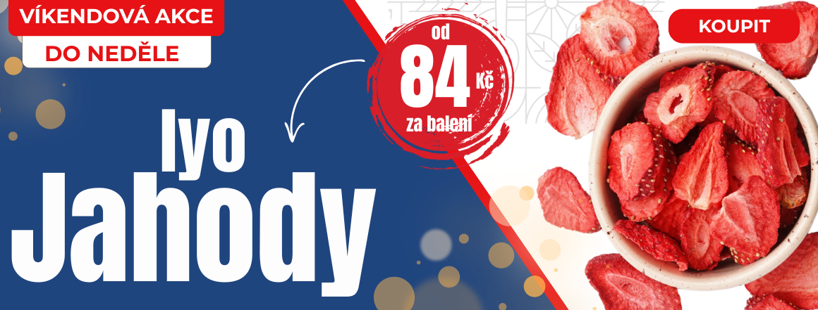 Lyofilizované Ovoce: LYO Jahody | Akční Nabídka - Nakupujte Nyní!