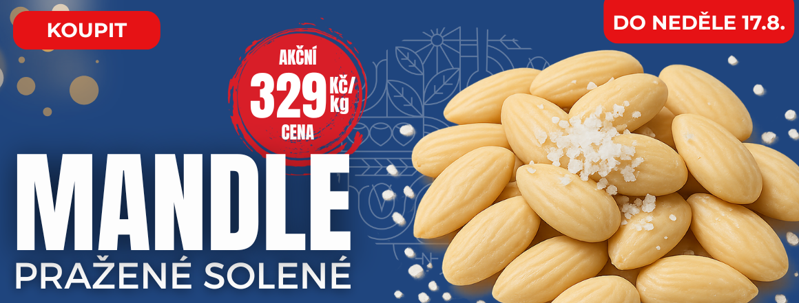 Mandle Pražené Solené v Akci | Exkluzivní Nabídka od Nutsman pro Milovníky Slaných Ořechů