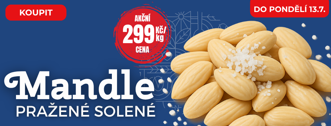 Mandle Pražené Solené v Akci | Exkluzivní Nabídka od Nutsman pro Milovníky Slaných Ořechů