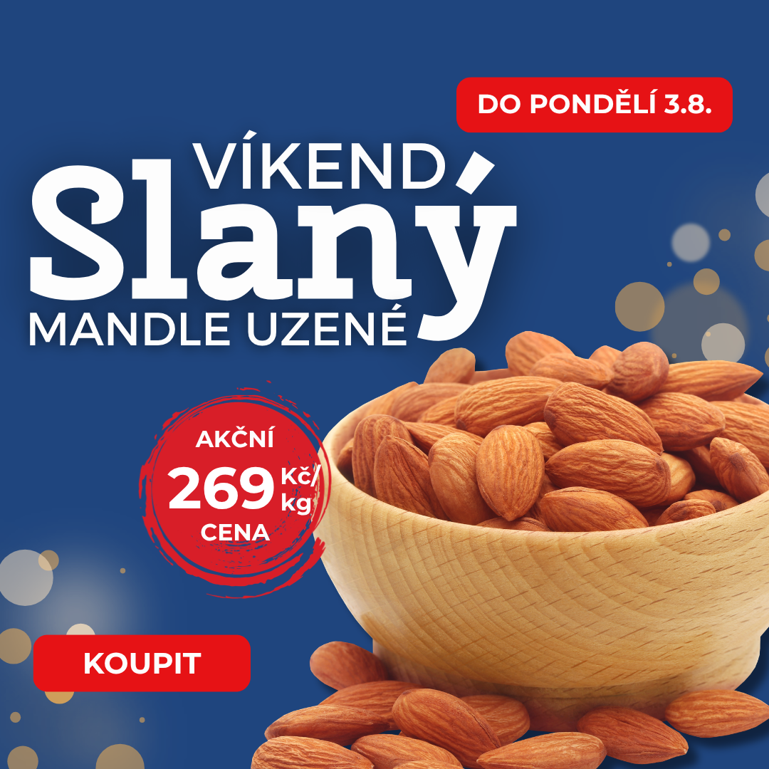 Mandle uzené v Akci | Exkluzivní Nabídka od Nutsman pro Milovníky Slaných Ořechů