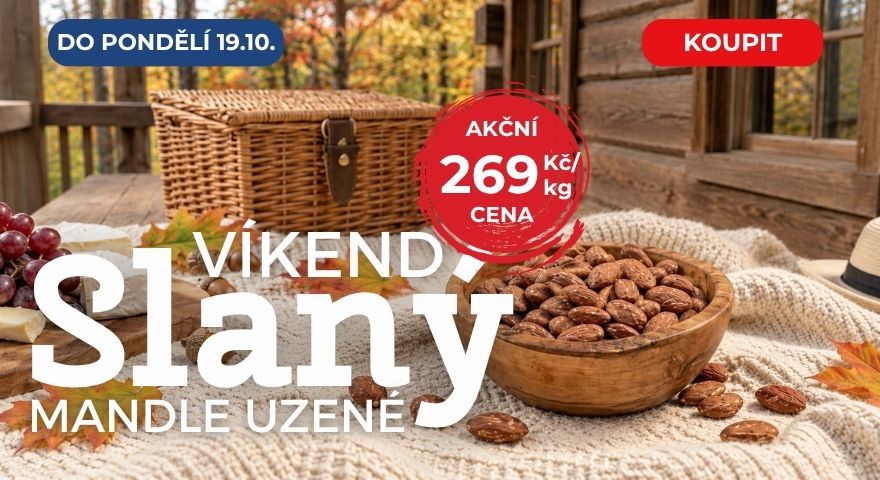 Mandle uzené v Akci | Exkluzivní Nabídka od Nutsman pro Milovníky Slaných Ořechů