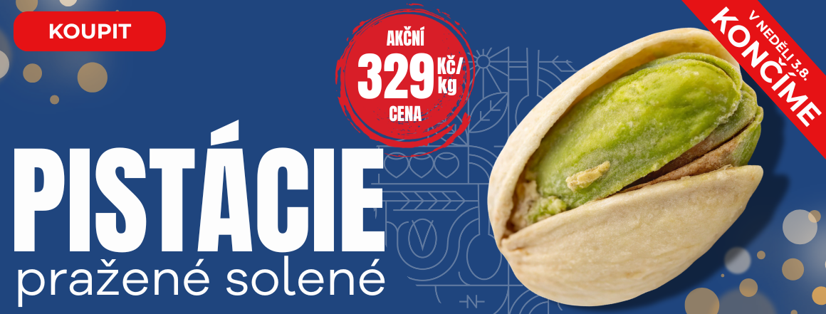 Nutsman: Pražené solené pistácie v akci za 329 Kč | Milujte ořechy, ušetřete na pistáciích